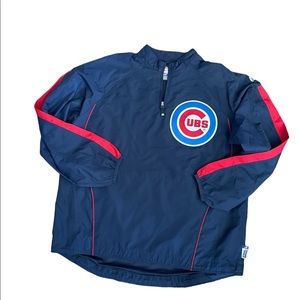 Majestic Authentic Chicago Cubs Navy Blue Performance Jacket size large